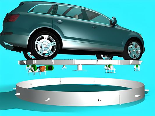 展示会ホールやショールームのスタイリッシュな車両ディスプレイのための自動車エレベーターターンテーブル