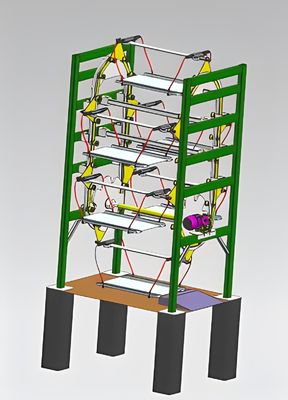 18.5kwモーター垂直回転駐車システム UL認証とモーターチェーンドライブ
